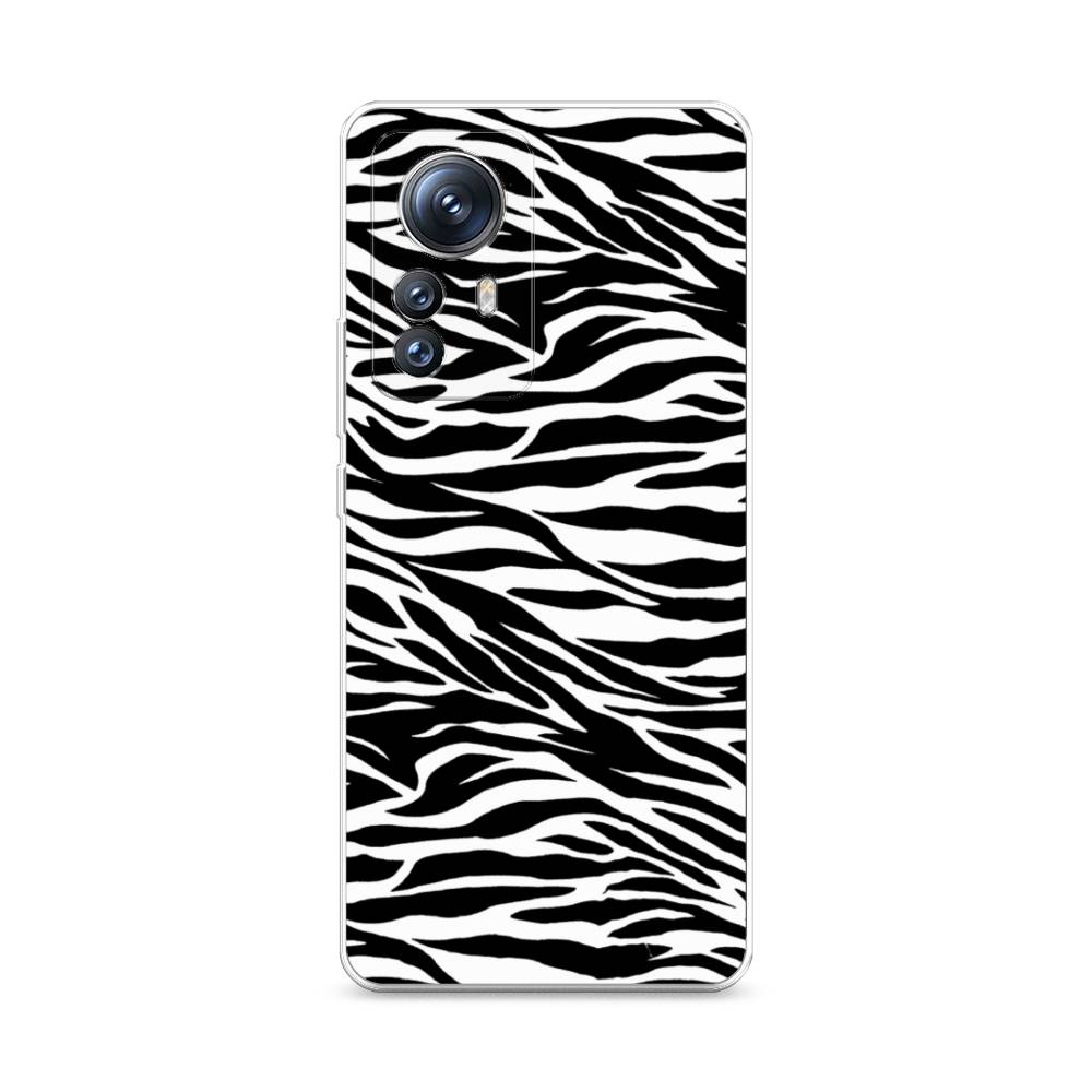 

Силиконовый чехол Awog "Принт зебра" для Xiaomi 12S Pro, Черный;белый, 316150-7