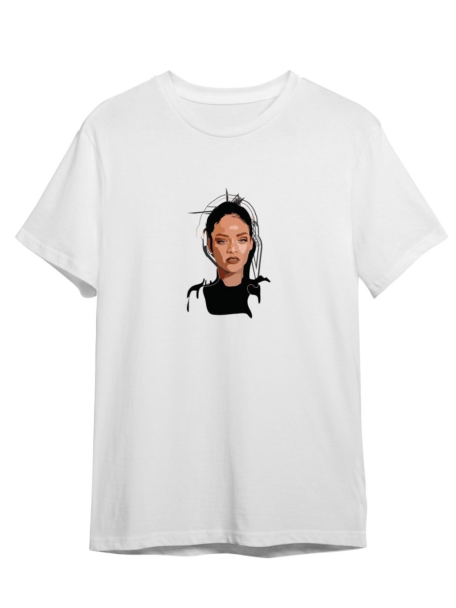 

Футболка унисекс СувенирShop Рианна/Rihanna 11 белая 5XL, "Рианна/Rihanna" 11