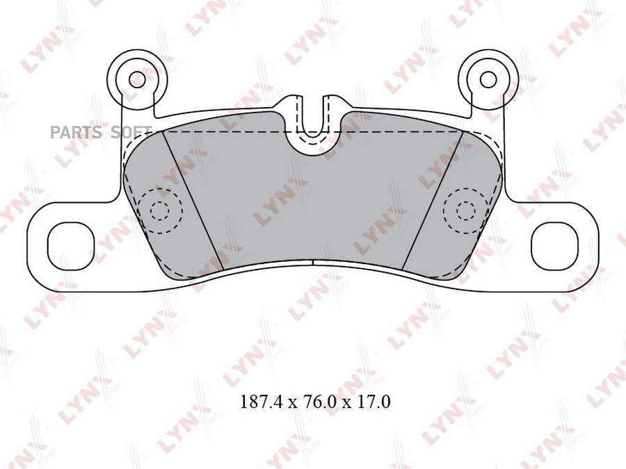 

Тормозные колодки LYNXauto задние BD8029