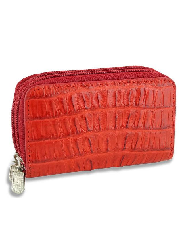 

Ключница женская Exotic Leather klk-008 красная, Оранжевый, klk-008