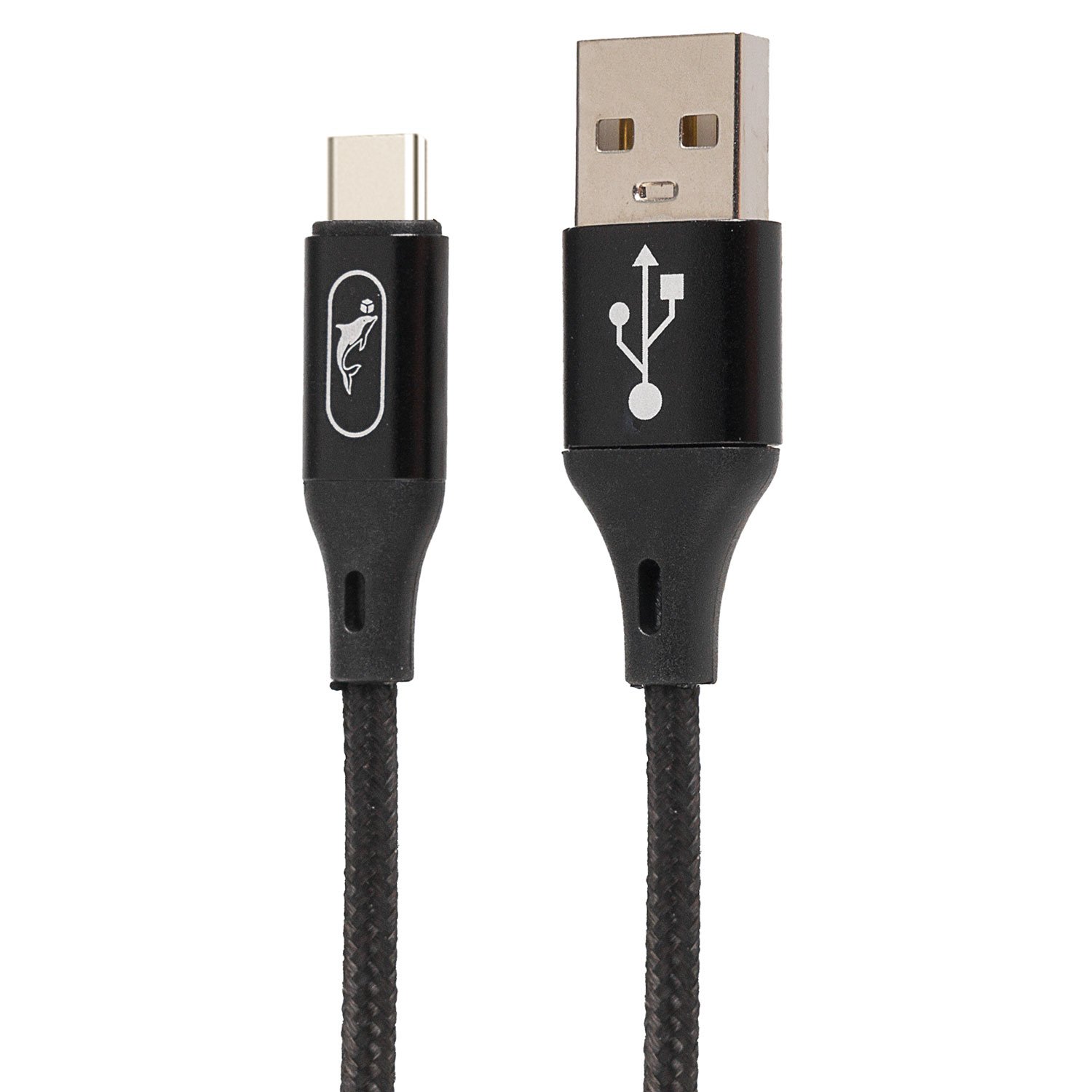 Дата-кабель SKYDOLPHIN S55T USB - USB Type-C, 1 м, черный