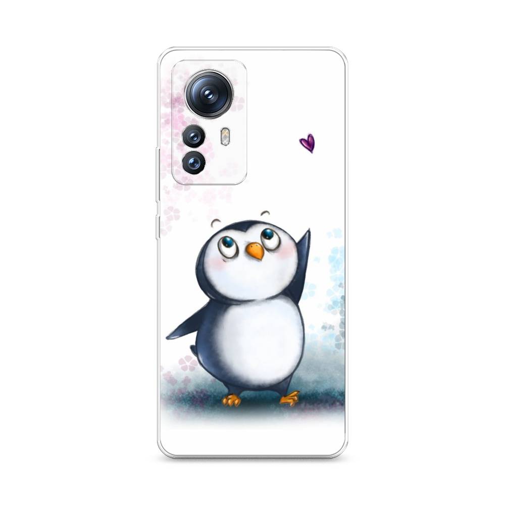 

Силиконовый чехол Awog "Пингвин и сердечко" для Xiaomi 12S Pro, Белый, 316150-1