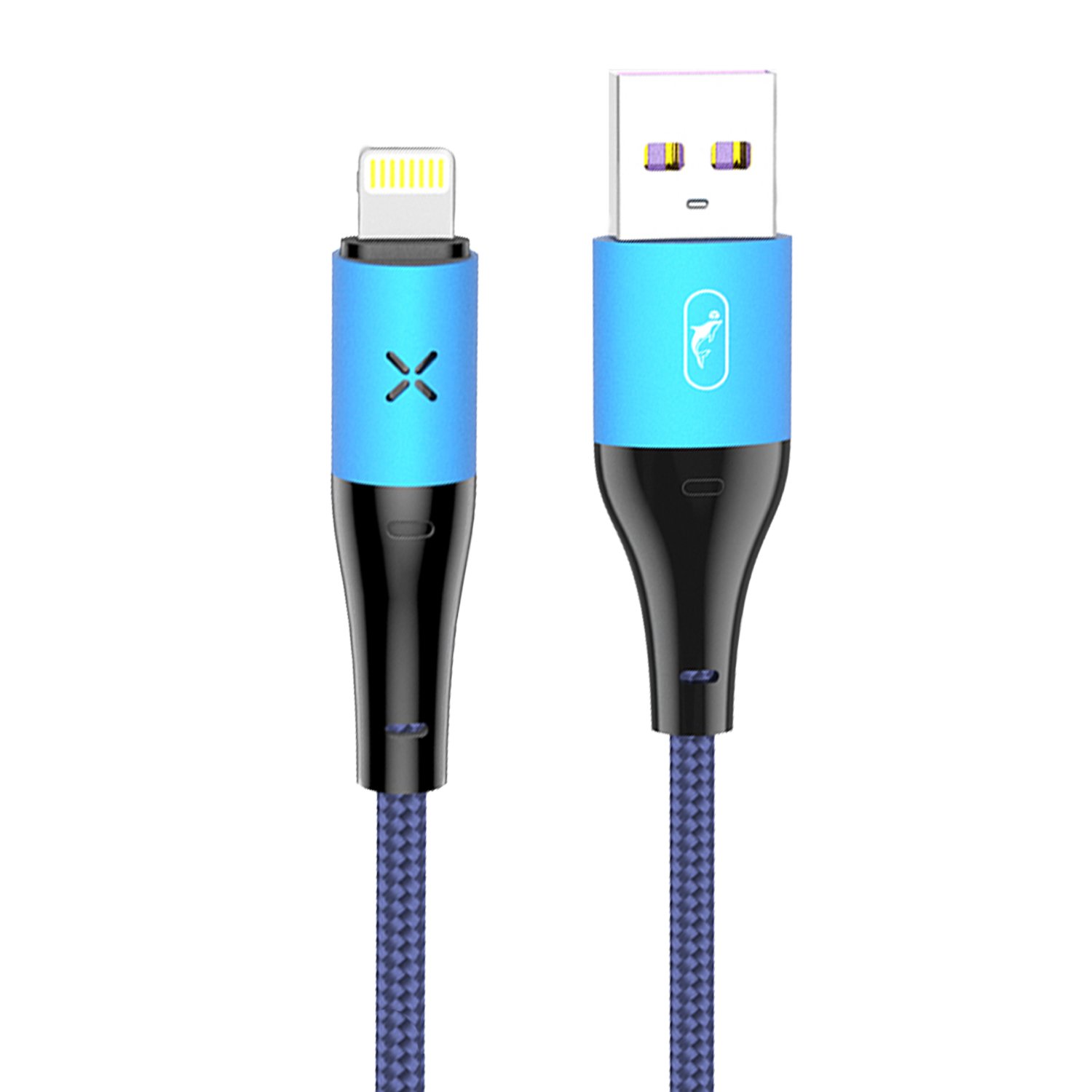 Дата-кабель SKYDOLPHIN S49L USB - Lightning, 1 м, синий