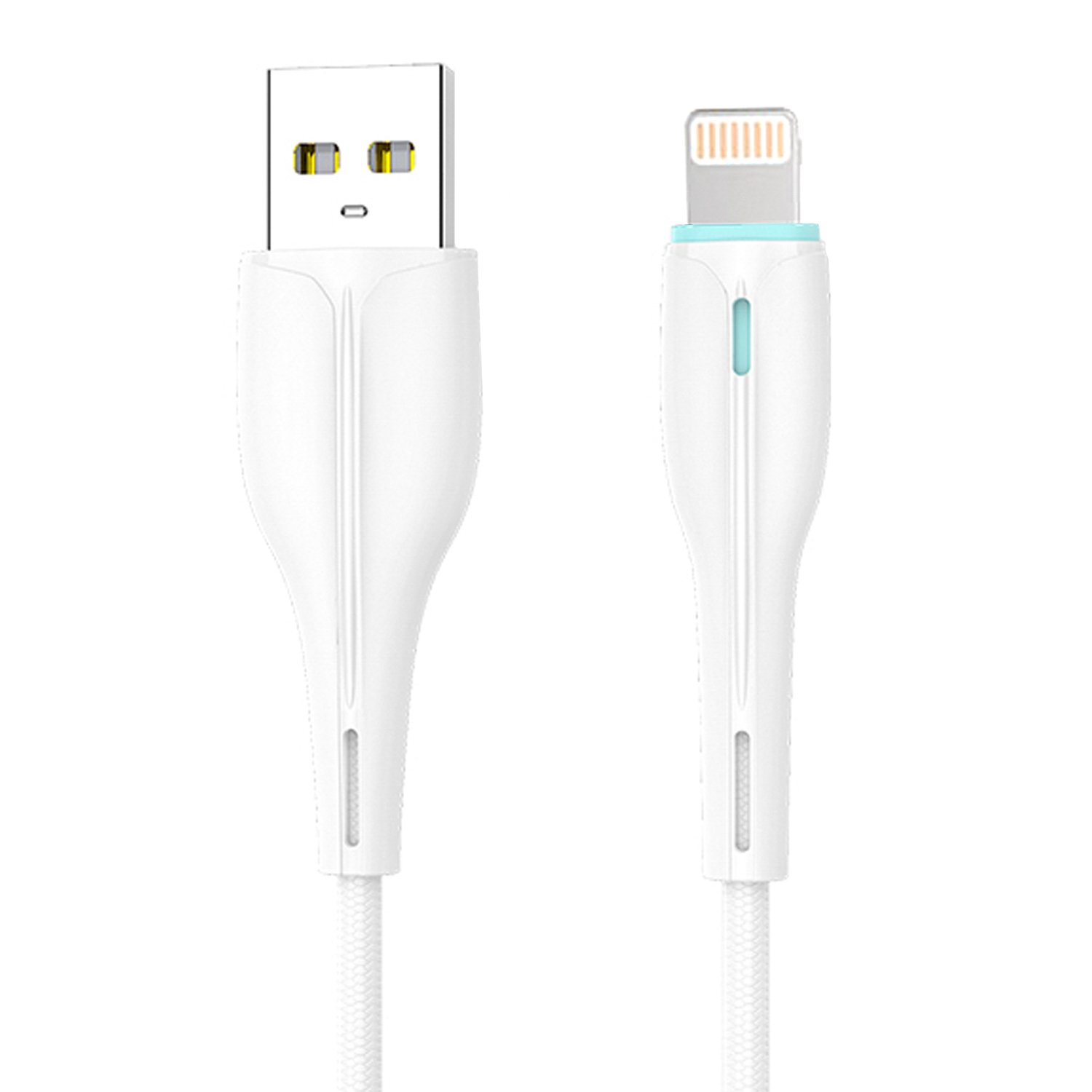 Дата-кабель SKYDOLPHIN S48L USB - Lightning, 1 м, белый