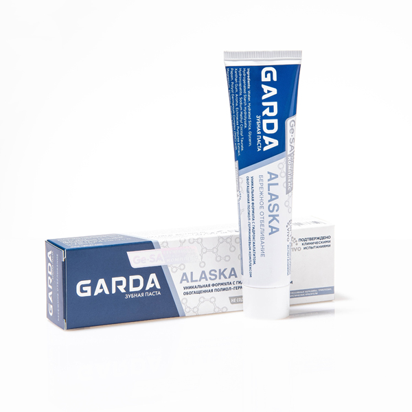 Купить Зубная паста GARDA ALASKA, укрепление и отбеливание, с гидроксиапатитом, 75 гр.