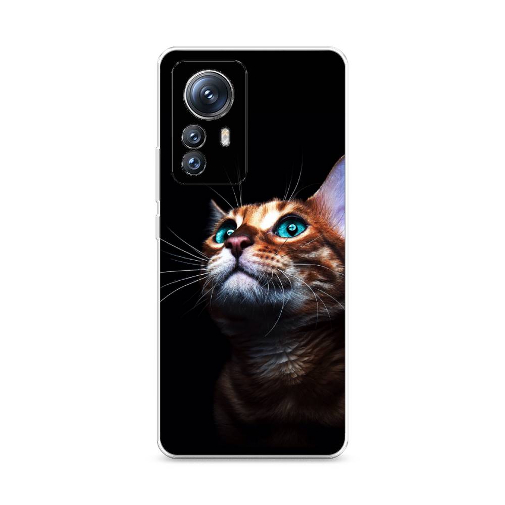 

Силиконовый чехол Awog "Мечтательный кот" для Xiaomi 12S Pro, Черный, 316150-1