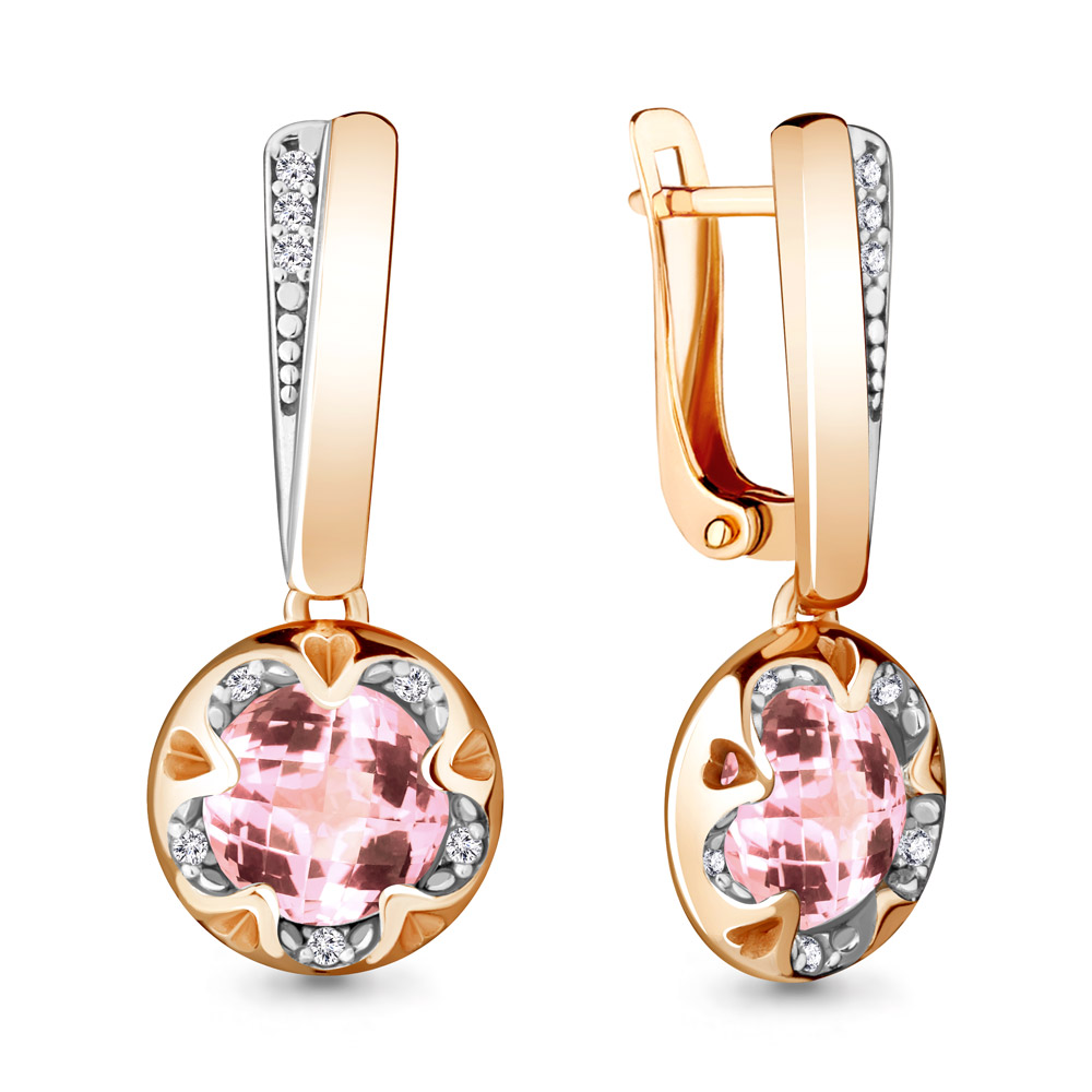 

Серьги из серебра с фианитом Aquamarine Aquamarine 4724290А_925_з, 4724290А_925_з