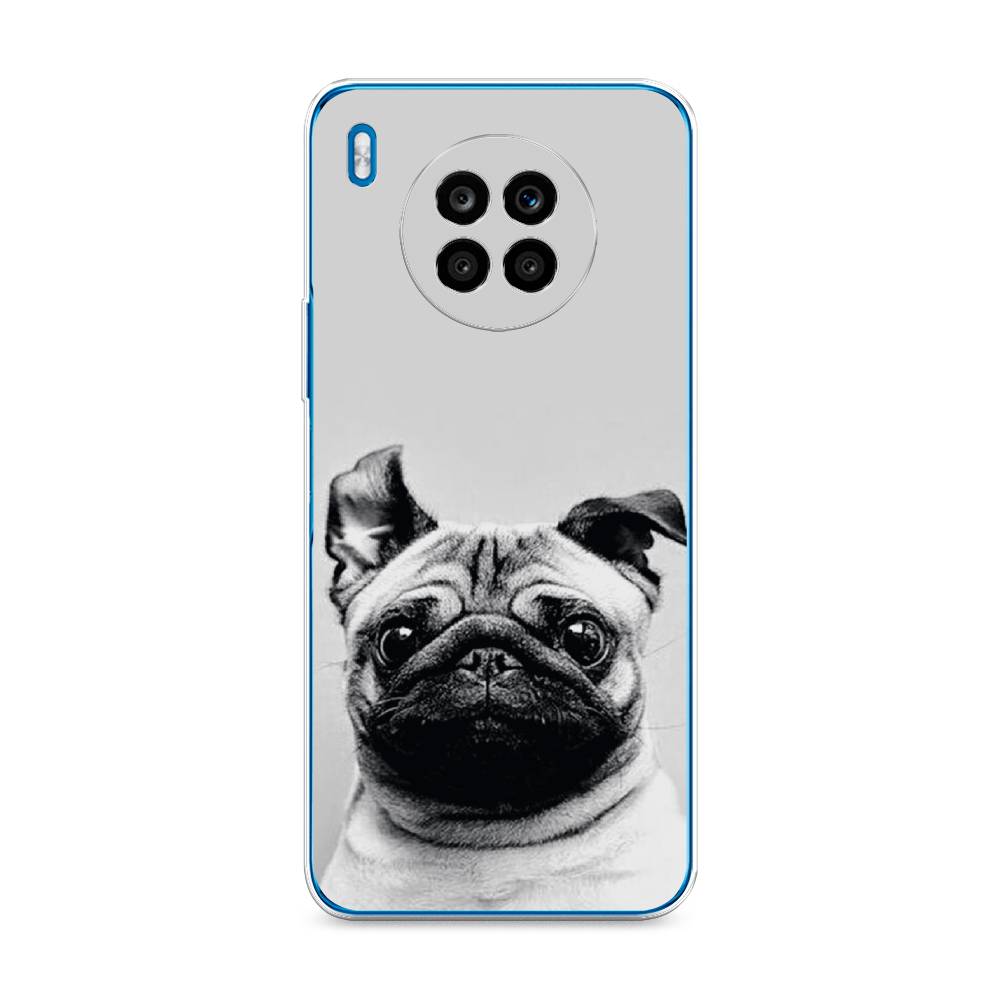 

Чехол Awog на Honor 50 Lite "Ушастый мопс", Серый, 6106450-1