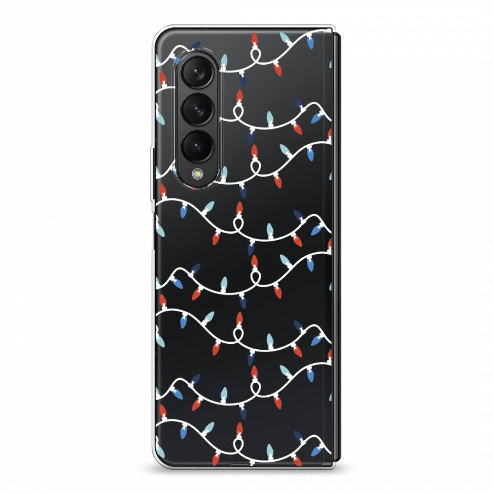 

Чехол на Samsung Galaxy Z Fold 3 "Разноцветная гирлянда", Белый;красный;синий, 2103650-5