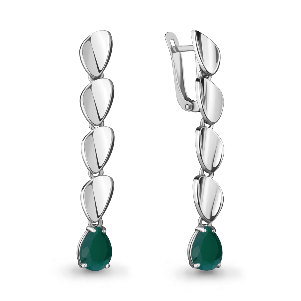 

Серьги из серебра с агатом Aquamarine Aquamarine 4722509_925_р, 4722509_925_р