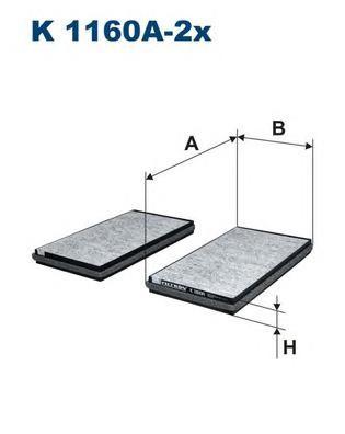 

Фильтр салона Filtron K1160A2X