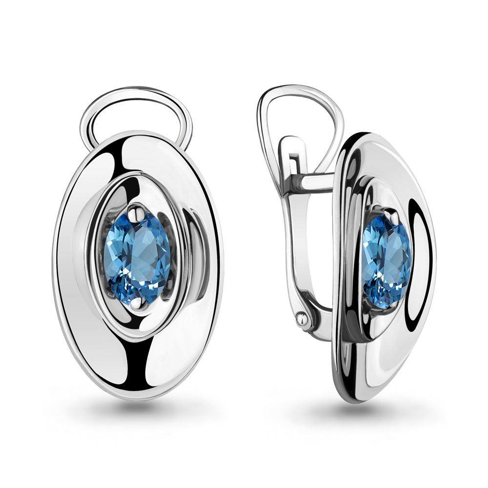 

Серьги из серебра с топазом Aquamarine Aquamarine 4722405_925_р, 4722405_925_р