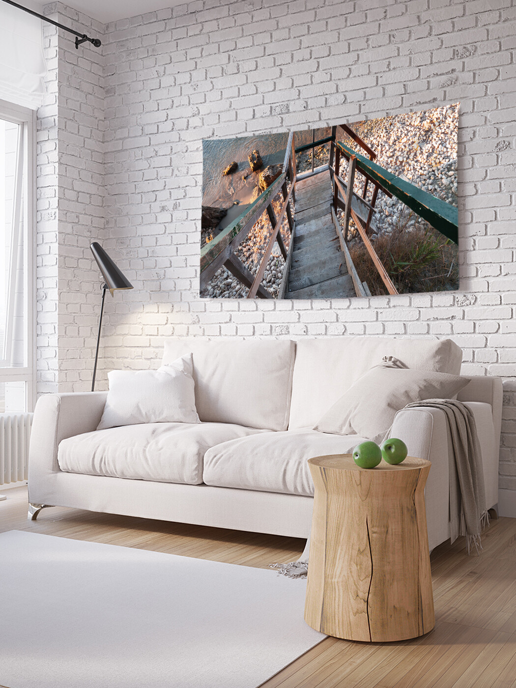 

Горизонтальное фотопанно JoyArty Резкий спуск к морю, из ткани, 100х150 см
