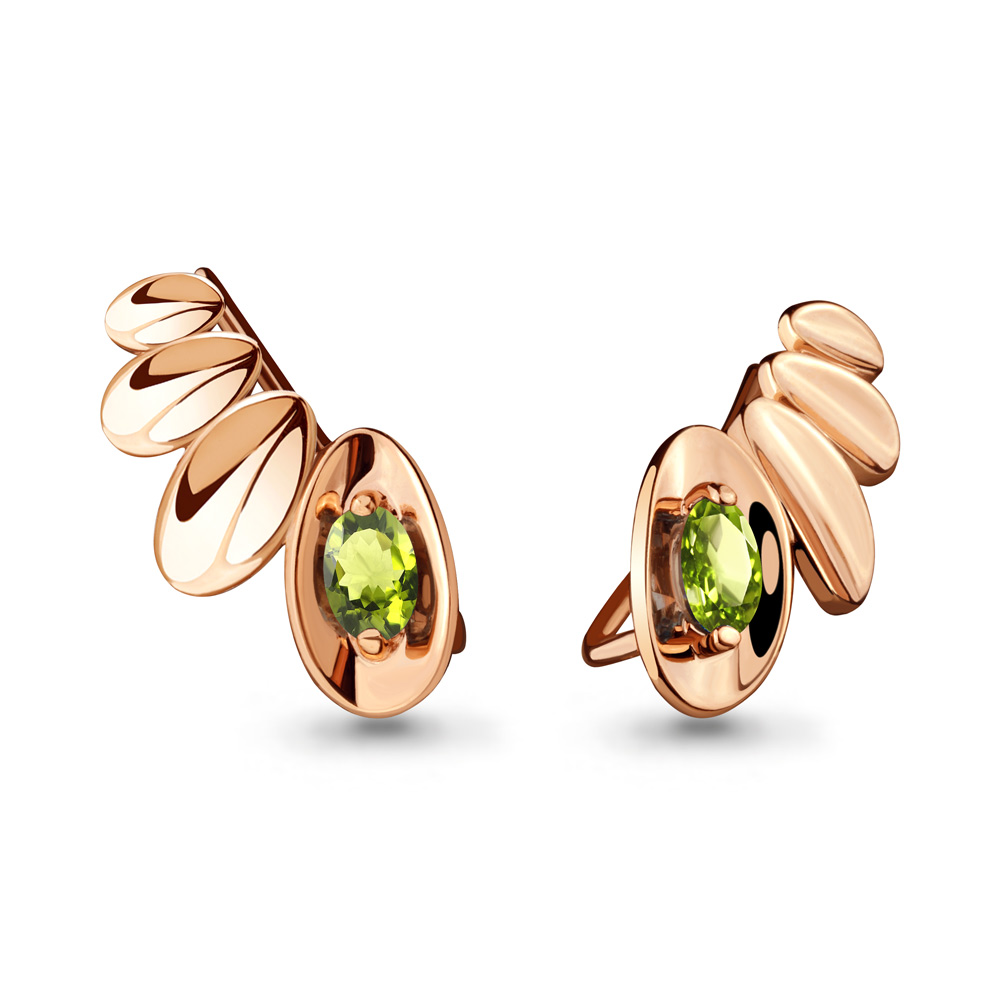 

Серьги из серебра с хризолитом Aquamarine Aquamarine 4722307_925_з, 4722307_925_з