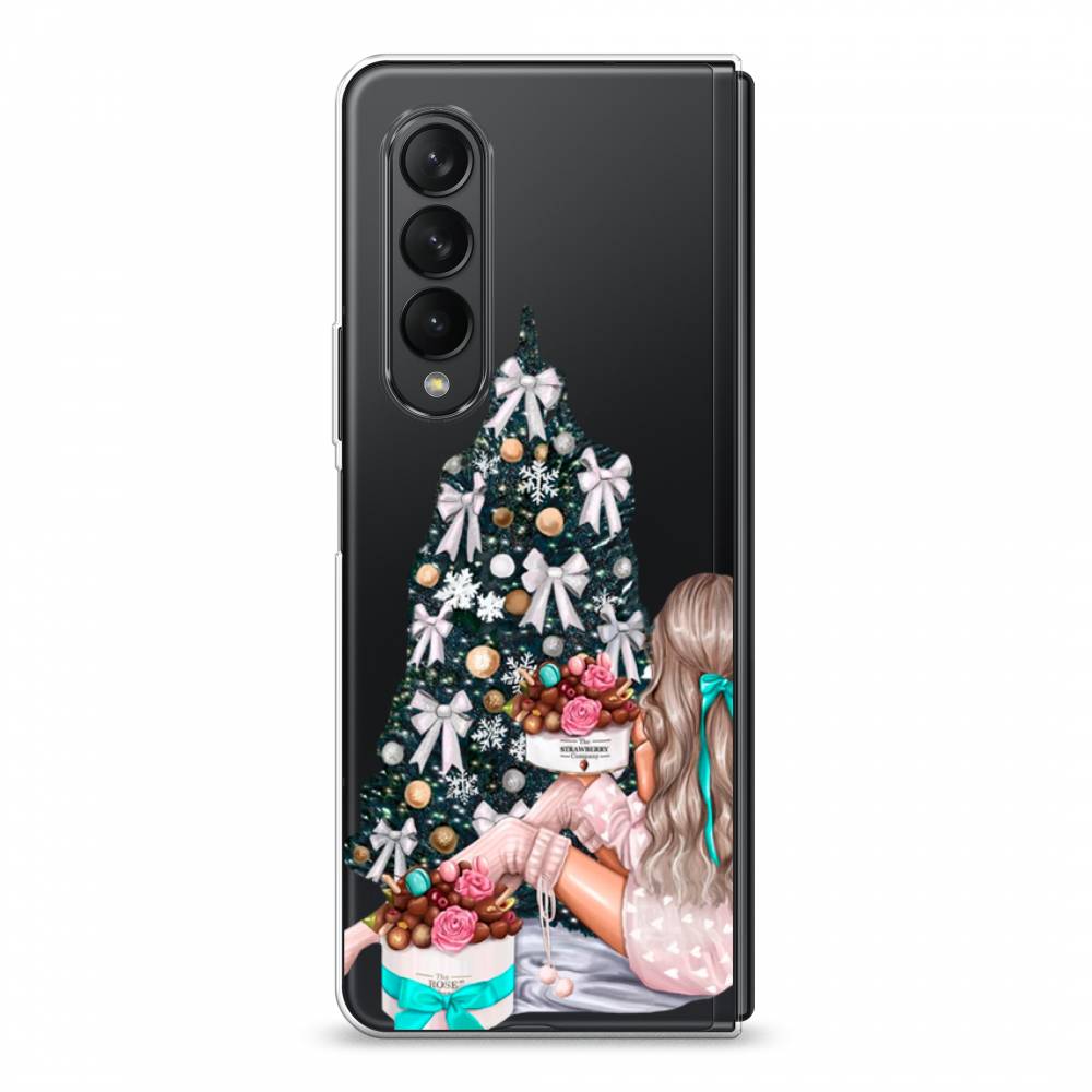 

Чехол на Samsung Galaxy Z Fold 3 "New Year", Зеленый;бежевый;голубой, 2103650-5