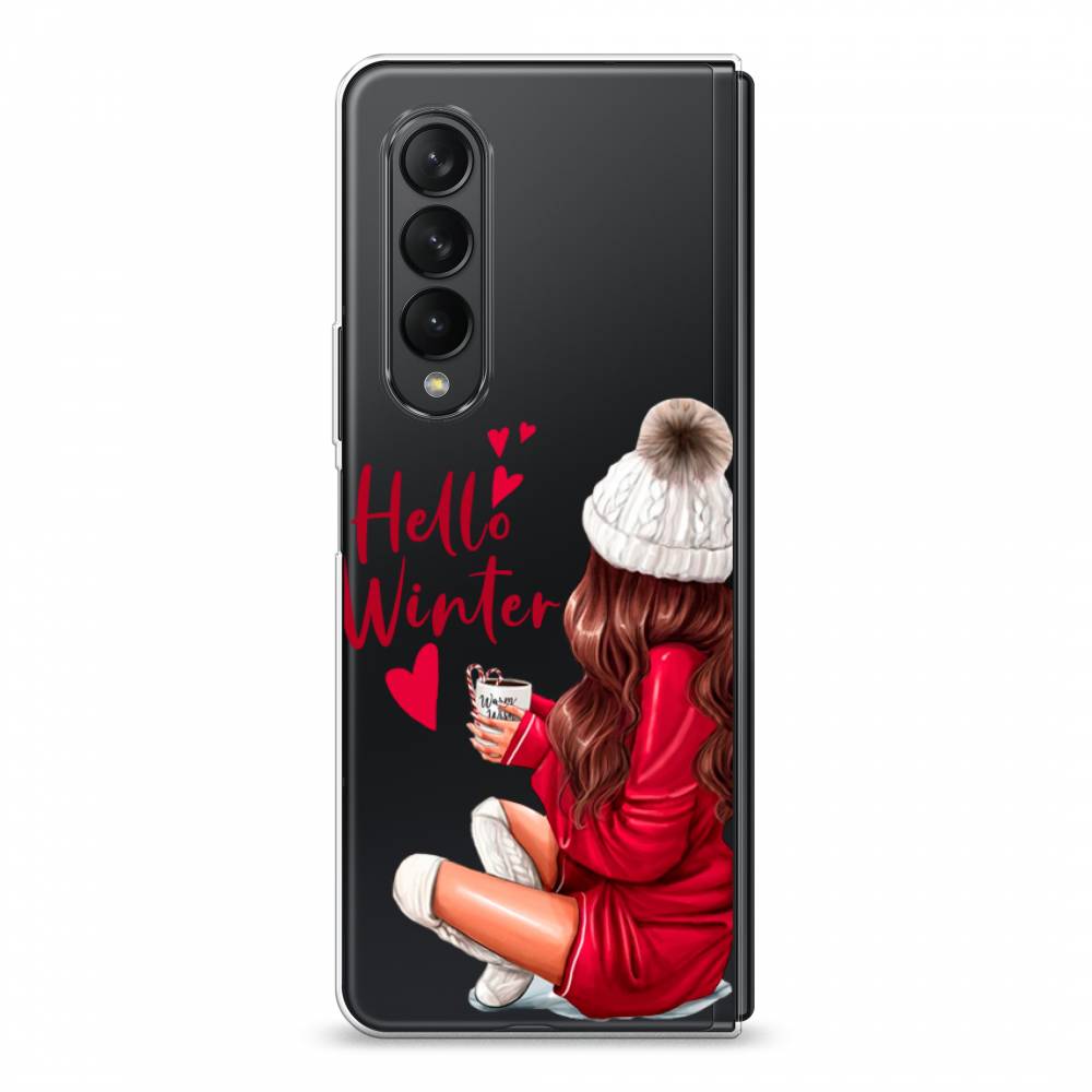 

Чехол на Samsung Galaxy Z Fold 3 "Hello winter", Красный;белый;коричневый, 2103650-5