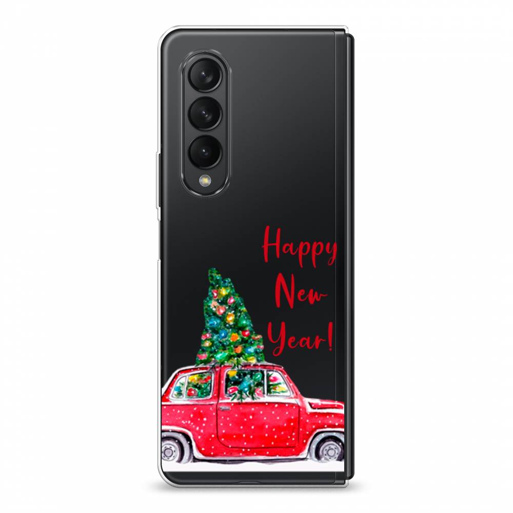 

Чехол на Samsung Galaxy Z Fold 3 "Happy New Year", Красный;зеленый, 2103650-5