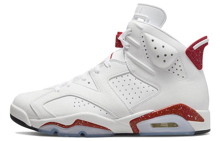 

Кроссовки унисекс Jordan Air Jordan 6 retro red oreo белые 41 EU, Белый, Air Jordan 6 retro red oreo