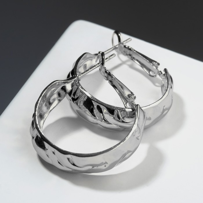

Серьги конго из бижутерного сплава Queen Fair 7098508, без вставки
