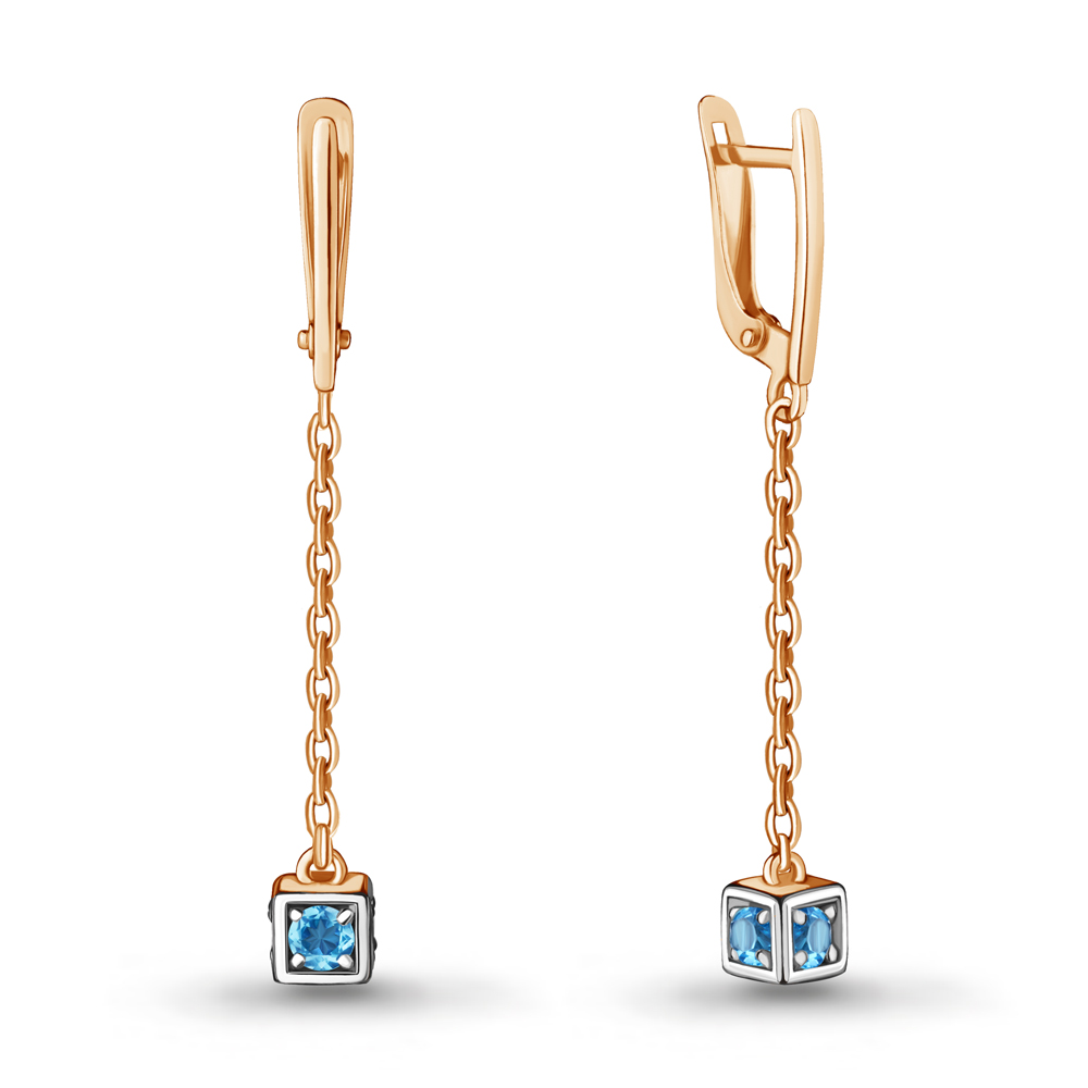 

Серьги из серебра с топазом Aquamarine Aquamarine 4719505_925_з, 4719505_925_з