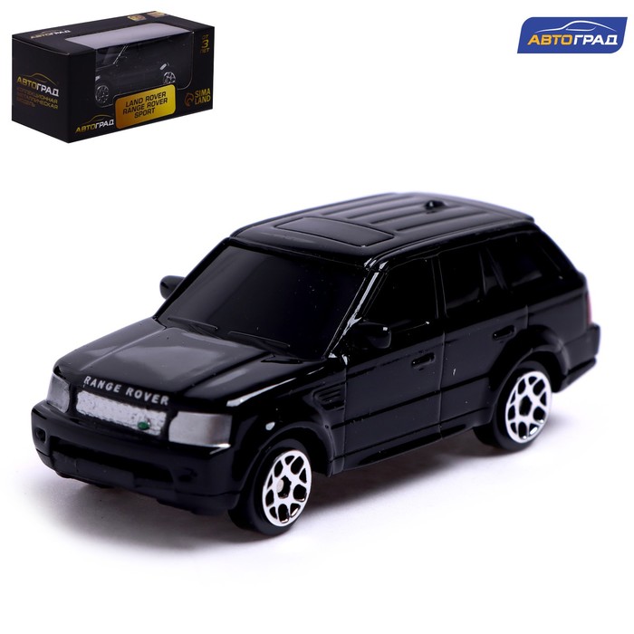 

Машина металлическая LAND ROVER RANGE ROVER SPORT, 1:64, цвет чёрный, Черный, Металлический транспорт