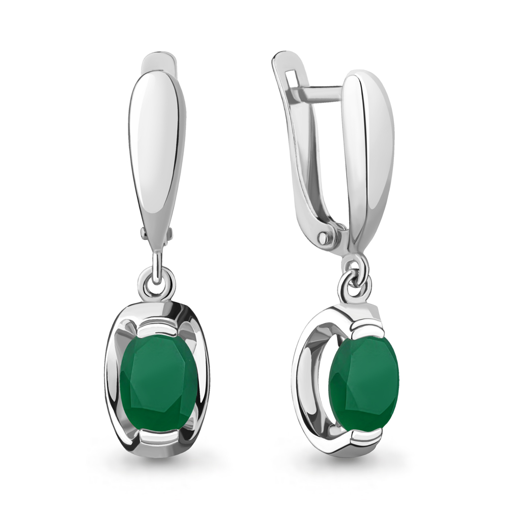 

Серьги из серебра с агатом Aquamarine Aquamarine 4717309_925_р, 4717309_925_р