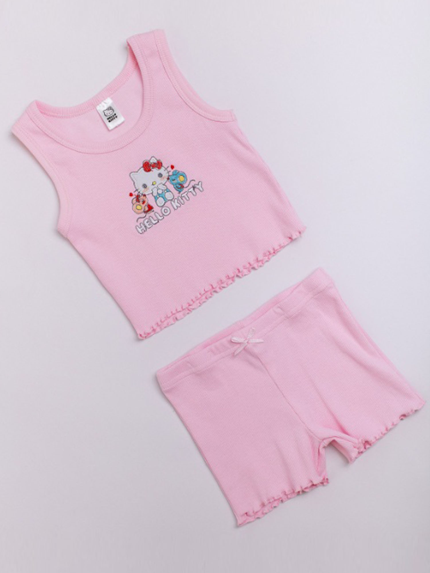 Майка-топ и шорты для девочки (003_НБО22) Batik цв. розовый 134р.
