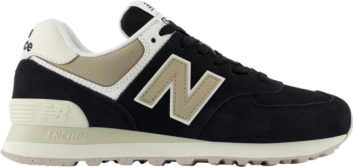 Кроссовки женские New Balance 574 черные 5 US Индонезия черный