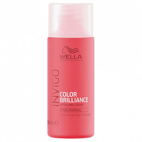 Шампунь для защиты цвета окрашенных волос Wella Professionals Color Brilliance 50 мл wella professionals шампунь обновляющий elements 250 мл