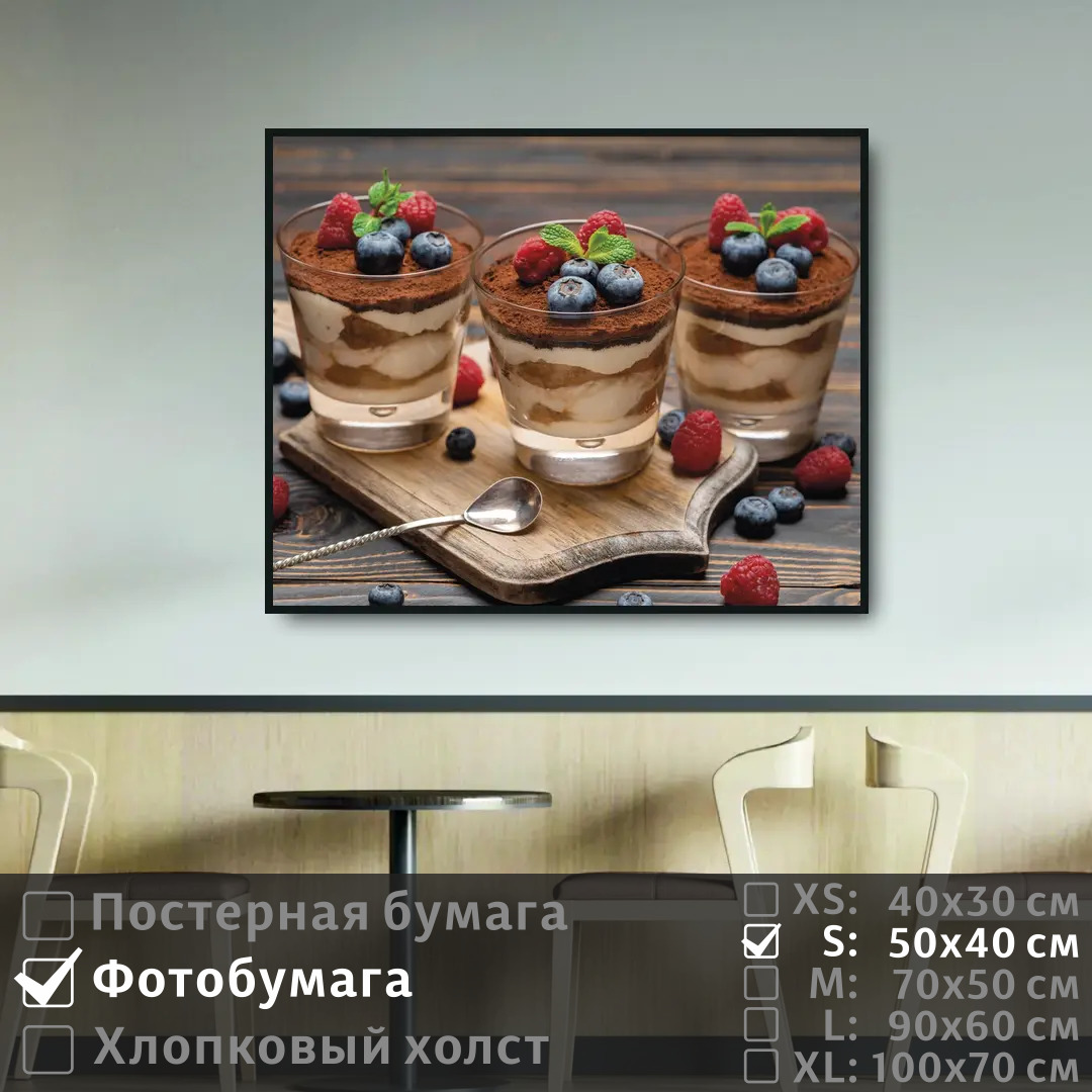 

Постер на фотобумаге ПолиЦентр Натюрморт из сладостей на завтрак 50х40 см, НатюрмортИзСладостейНаЗавтрак