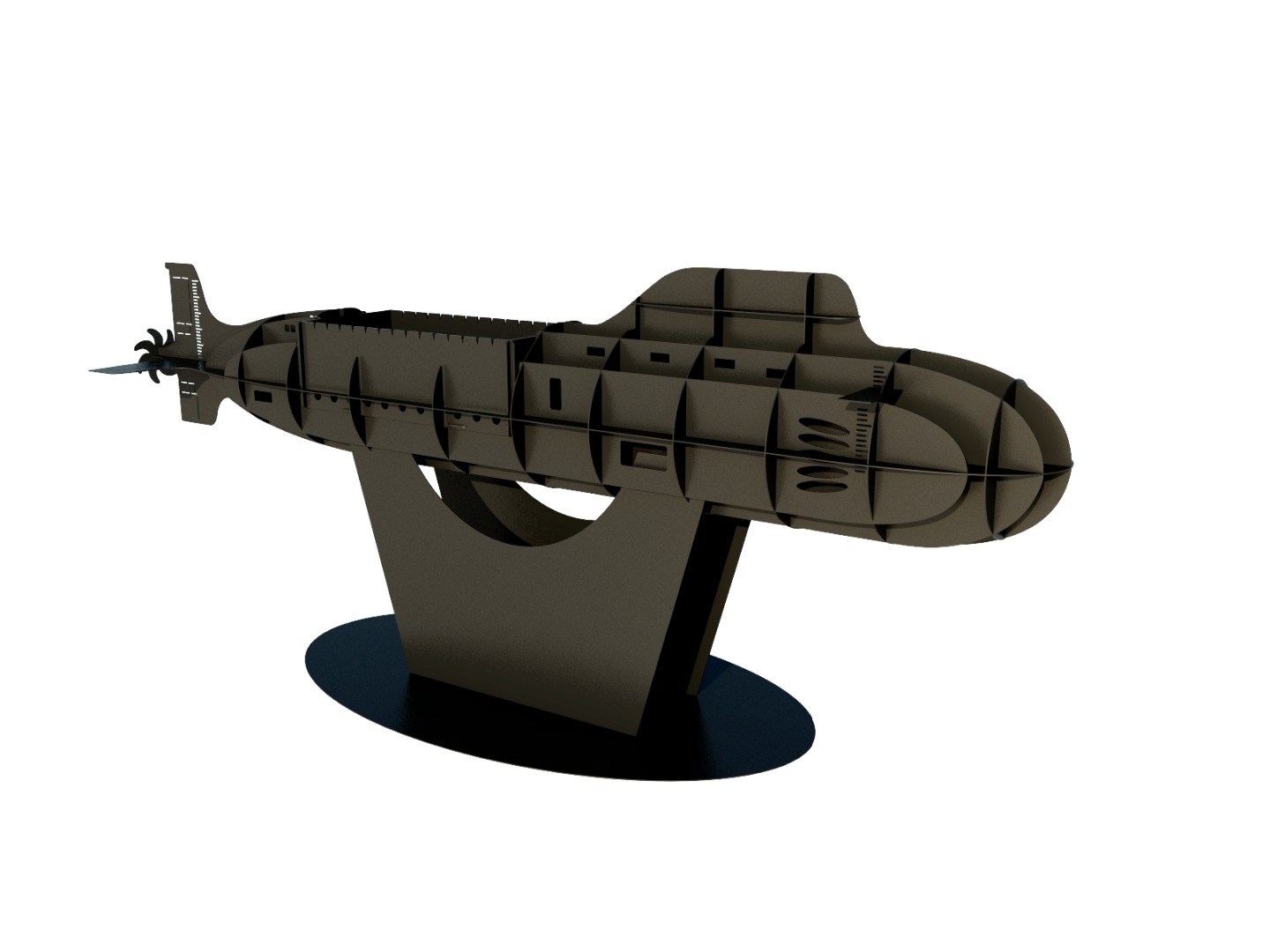 фото Мангал дизайнметалла подводная лодка 211 256х79х114 см