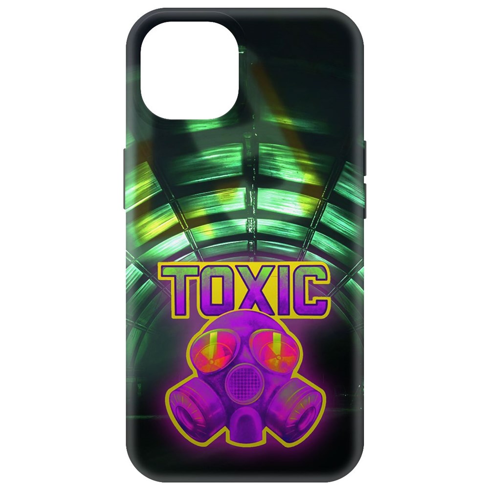 

Чехол-накладка Soft Case Cтандофф 2 (Standoff 2) - Стикер Toxic для iPhone 15 черный