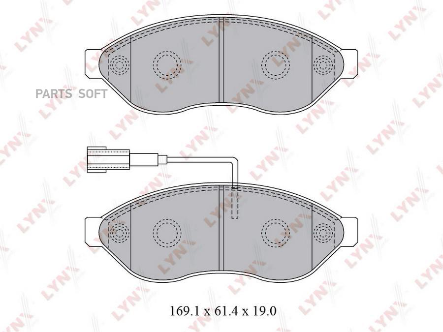 

Колодки передние LYNXauto BD-2828 CITROEN/FIAT/PEUGEOT all Bus 2006-