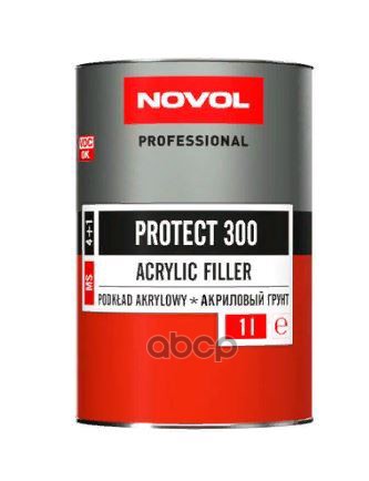 NOVOL 37041 Грунт Novol акриловый 41 MS Protect 300 черный 1 л БЕЗ ОТВЕРДИТЕЛЯ нужен от 2550₽