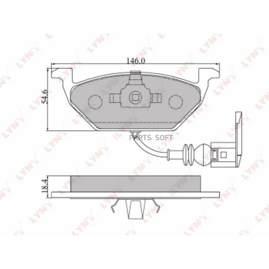 

Тормозные колодки LYNXauto передние дисковые BD1202