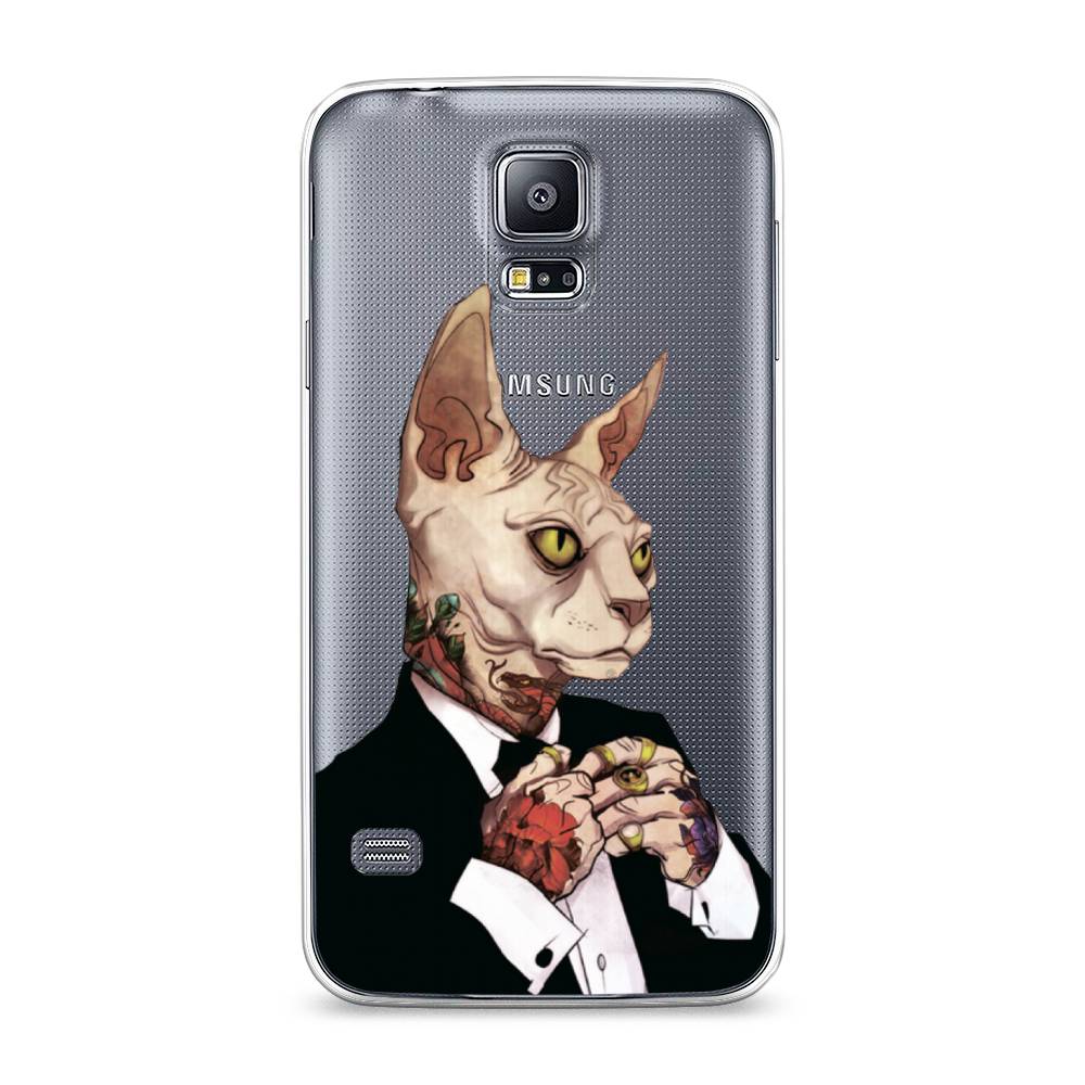 

Чехол Awog на Samsung Galaxy S5 "Татуированный сфинкс", Бежевый;черный;красный, 24150-7
