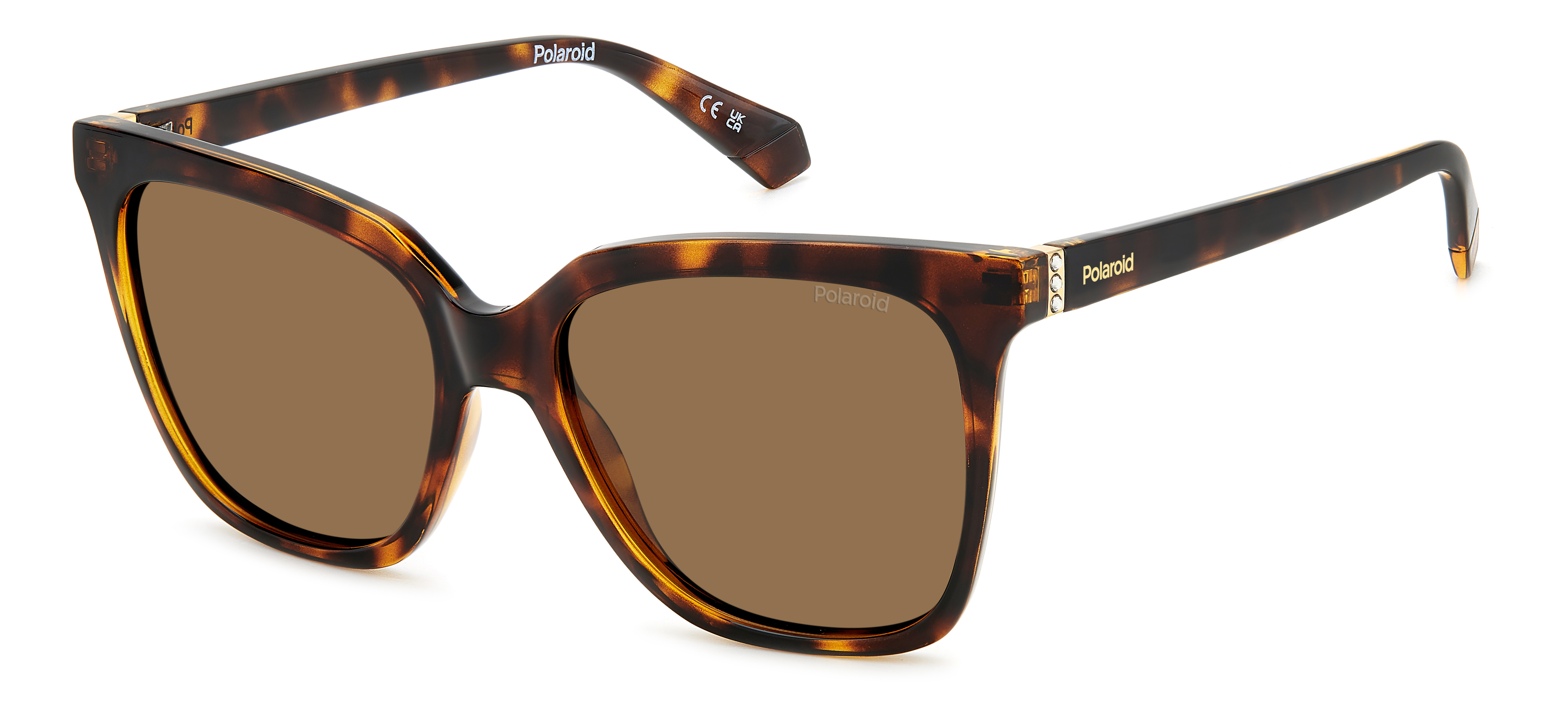 Солнцезащитные очки женские Polaroid PLD 4155/S/X 086 коричневые