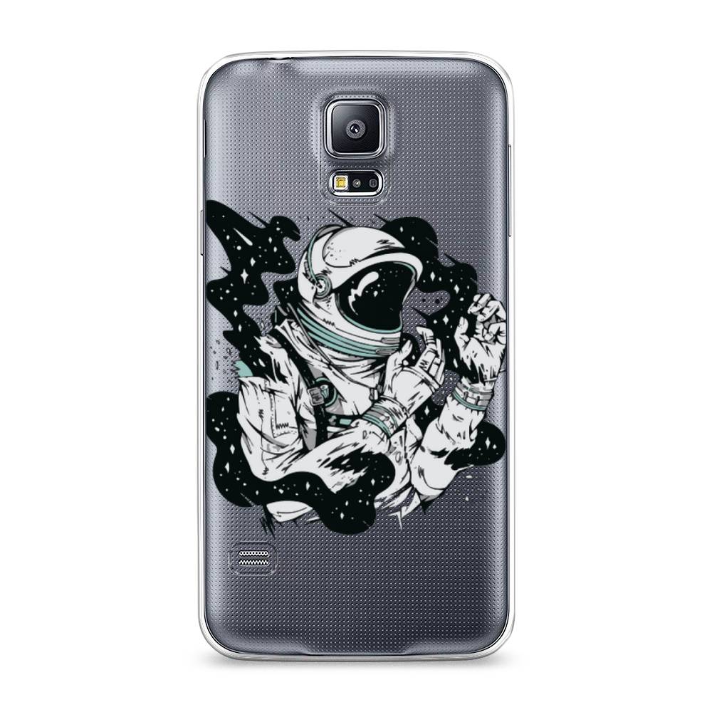 

Чехол Awog на Samsung Galaxy S5 "Космонавт арт", Черный;белый;прозрачный, 24150-7