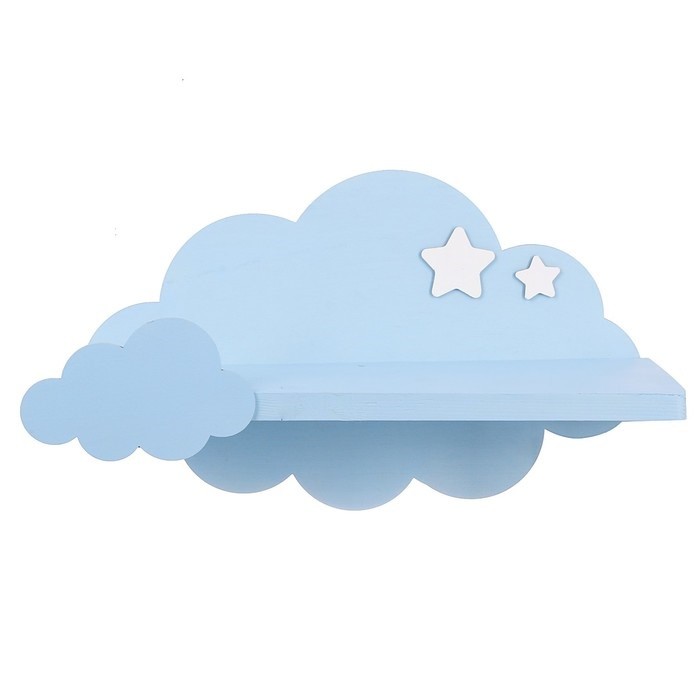 Полка Вселенная Порядка Cloud,голубой, 15х40х25 см sl3242928