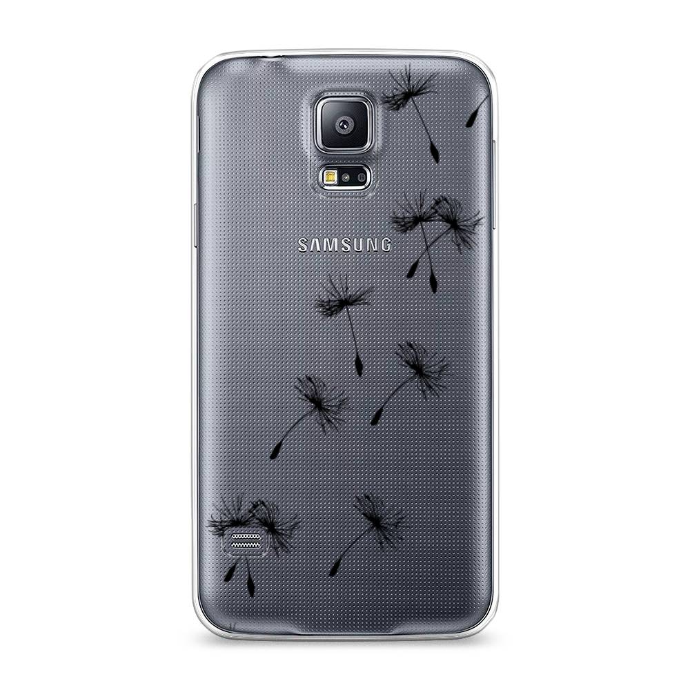 

Чехол Awog на Samsung Galaxy S5 "Летящие одуванчики", Черный, 24150-8