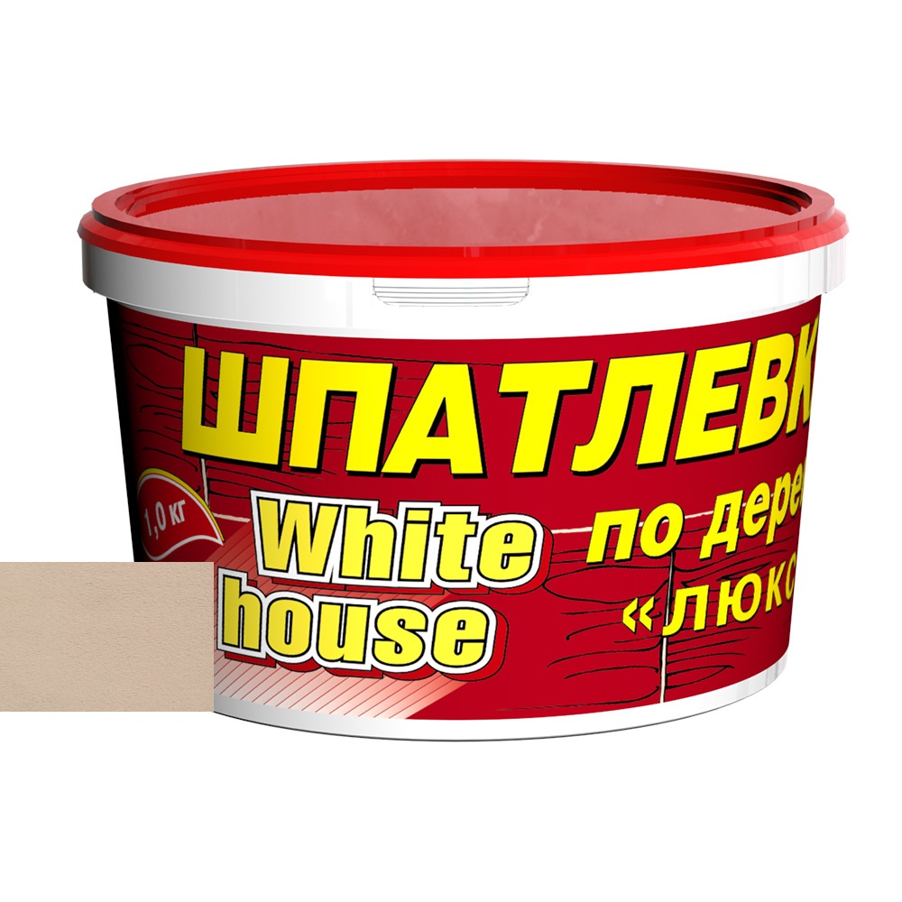 Шпатлевка по дереву White House бук 1 кг пропиточный лак white house