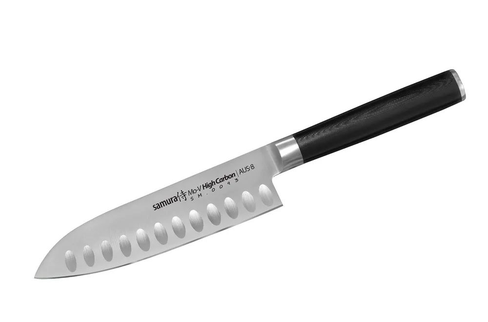 Нож кухонный Сантоку Samura Mo-V, 138 мм, G-10