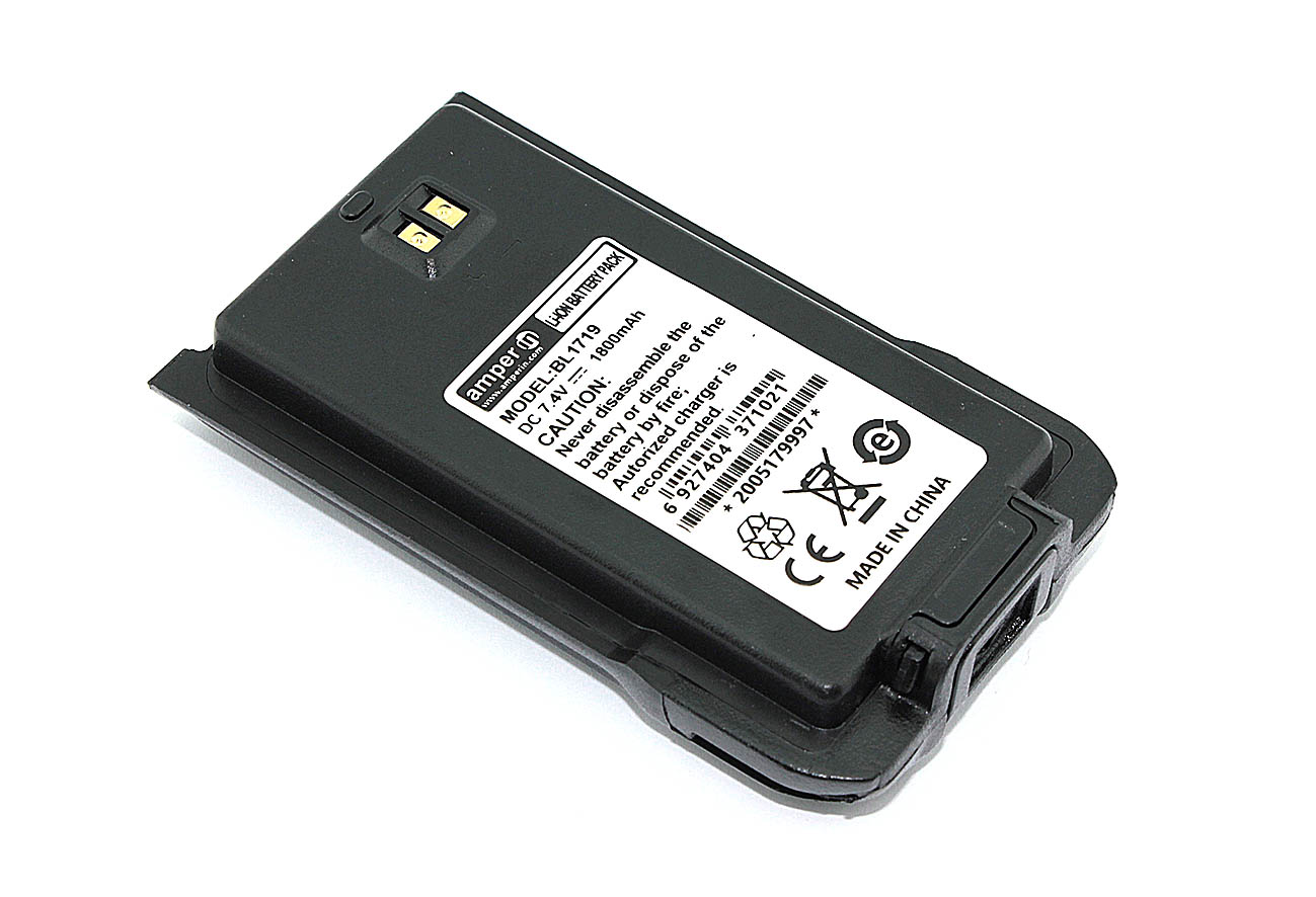 фото Аккумулятор amperin для hytera hyt tc-580 (bl1301, bl1719) 1800mah 7,4v li-ion