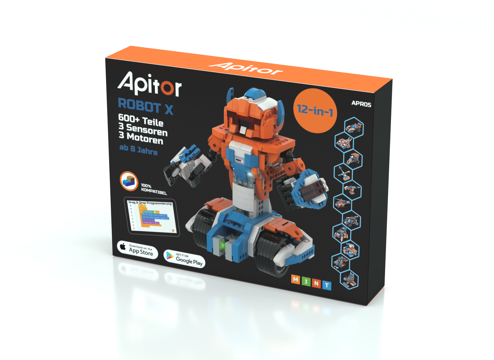 фото Электронный программируемый робот apitor конструктор robot x 00-00214390