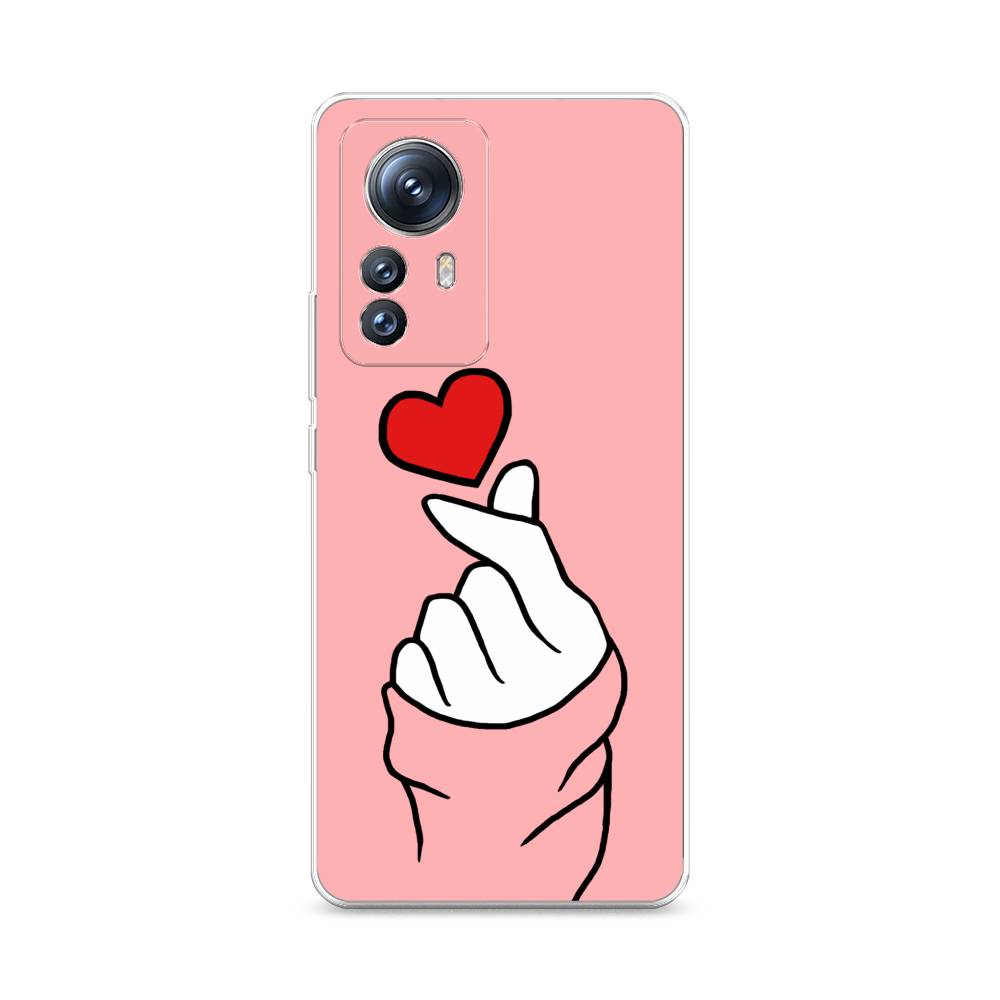

Силиконовый чехол "Милое сердечко" для Xiaomi 12S Pro, Розовый, 316150-7