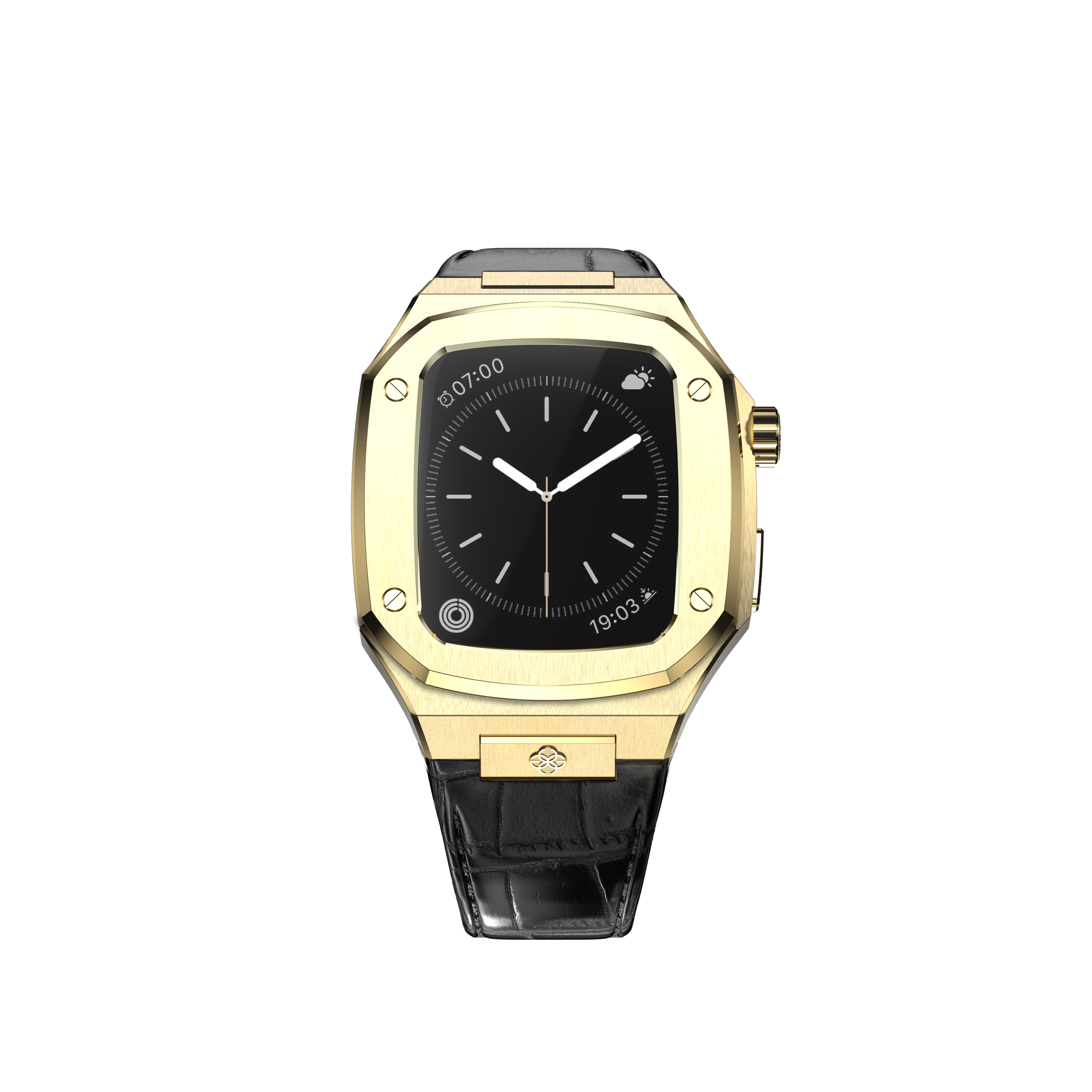 Чехол-ремешок Golden Concept WC-CL44-G-BK для смарт-часов Apple Watch Series 6 44mm черный