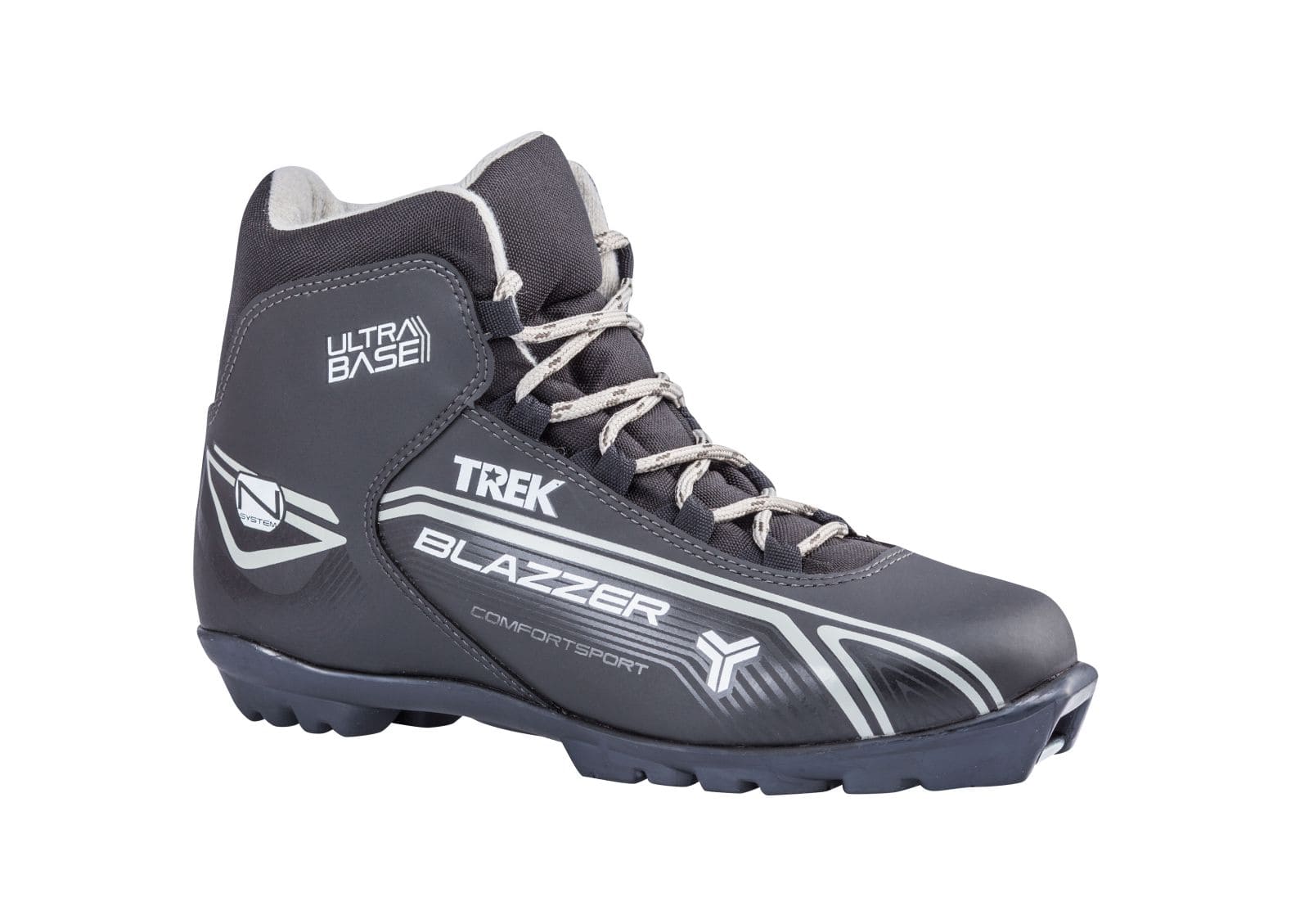 фото Ботинки лыжные nnn trek blazzer4 черные/логотип серый ru41 eu42 cm26,5 см