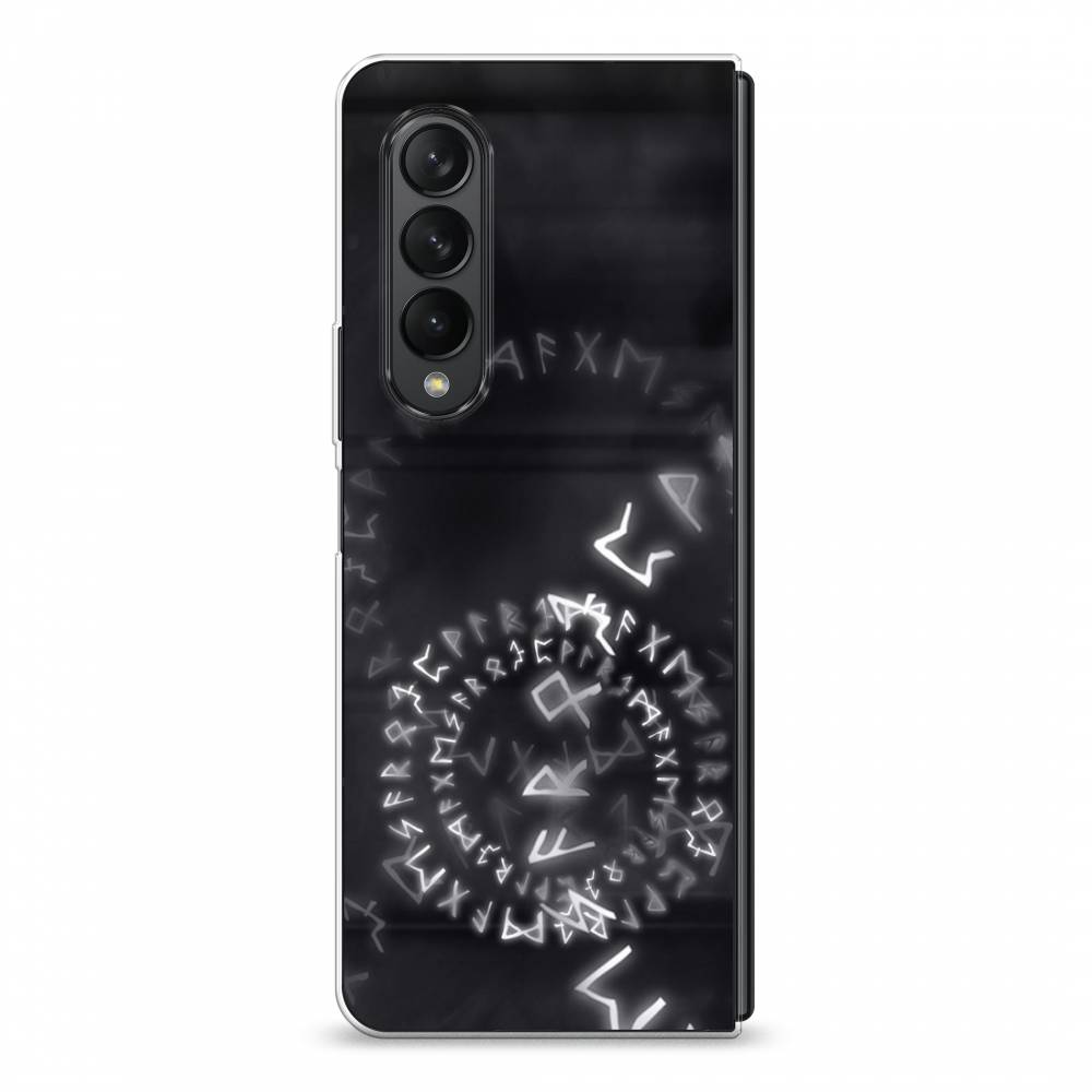 

Чехол на Samsung Galaxy Z Fold 3 "Руны", Серый;черный, 2103650-3