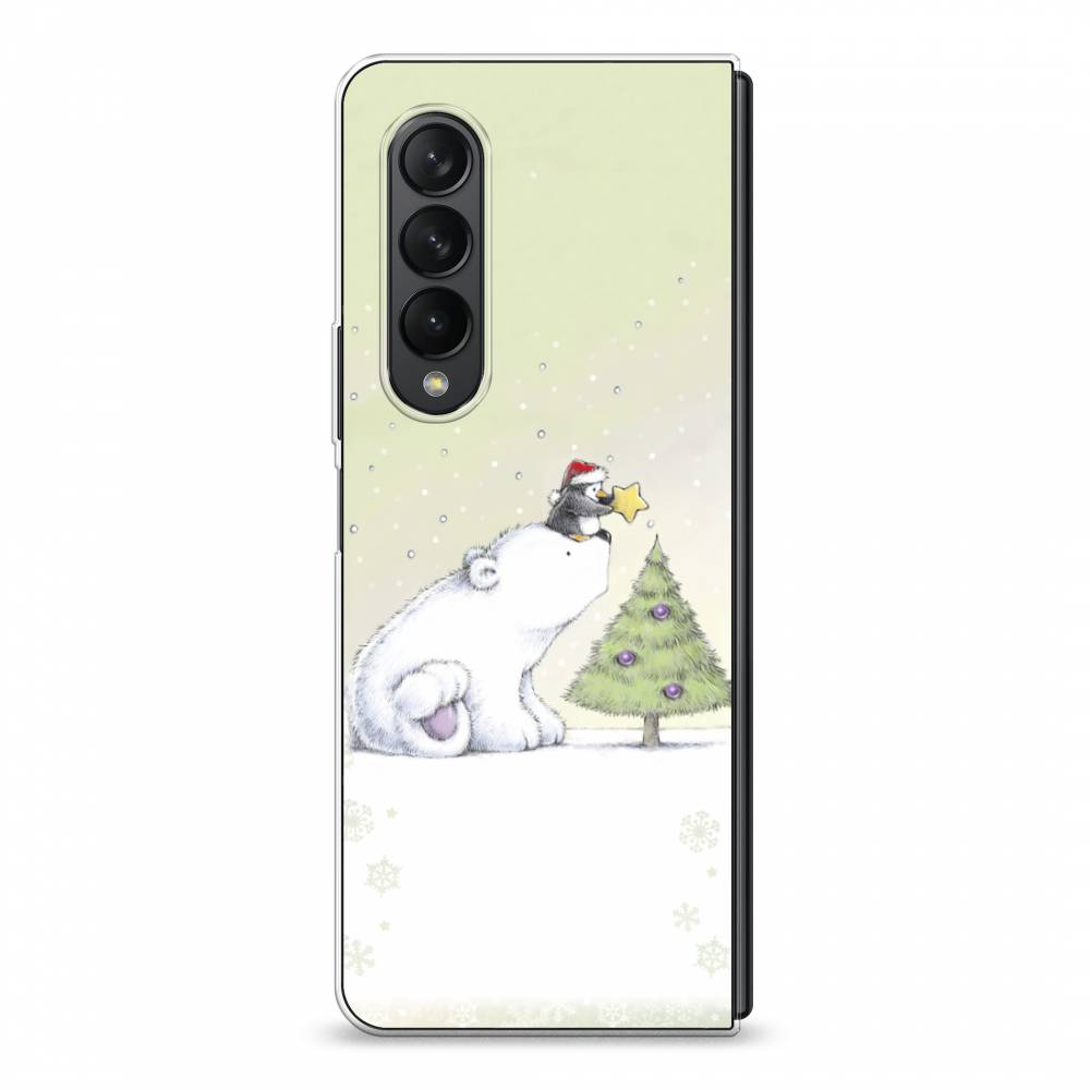 

Чехол на Samsung Galaxy Z Fold 3 "Украшение елки", Белый;бежевый, 2103650-5