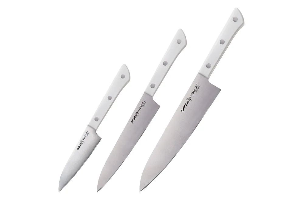 

Ножи кухонные набор Самура Samura Harakiri SHR-0220W поварская тройка
